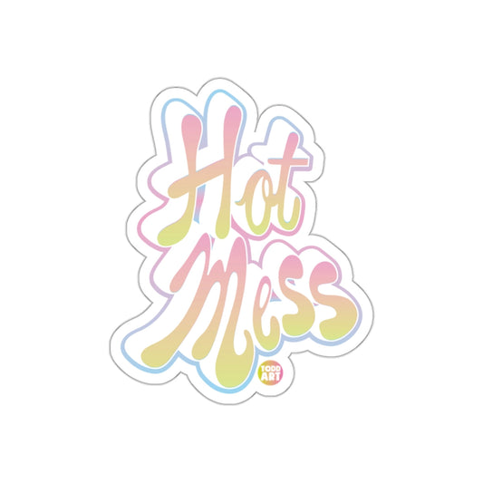 Hot Mess Colorful Sticker for Adding Fun to Any Surface