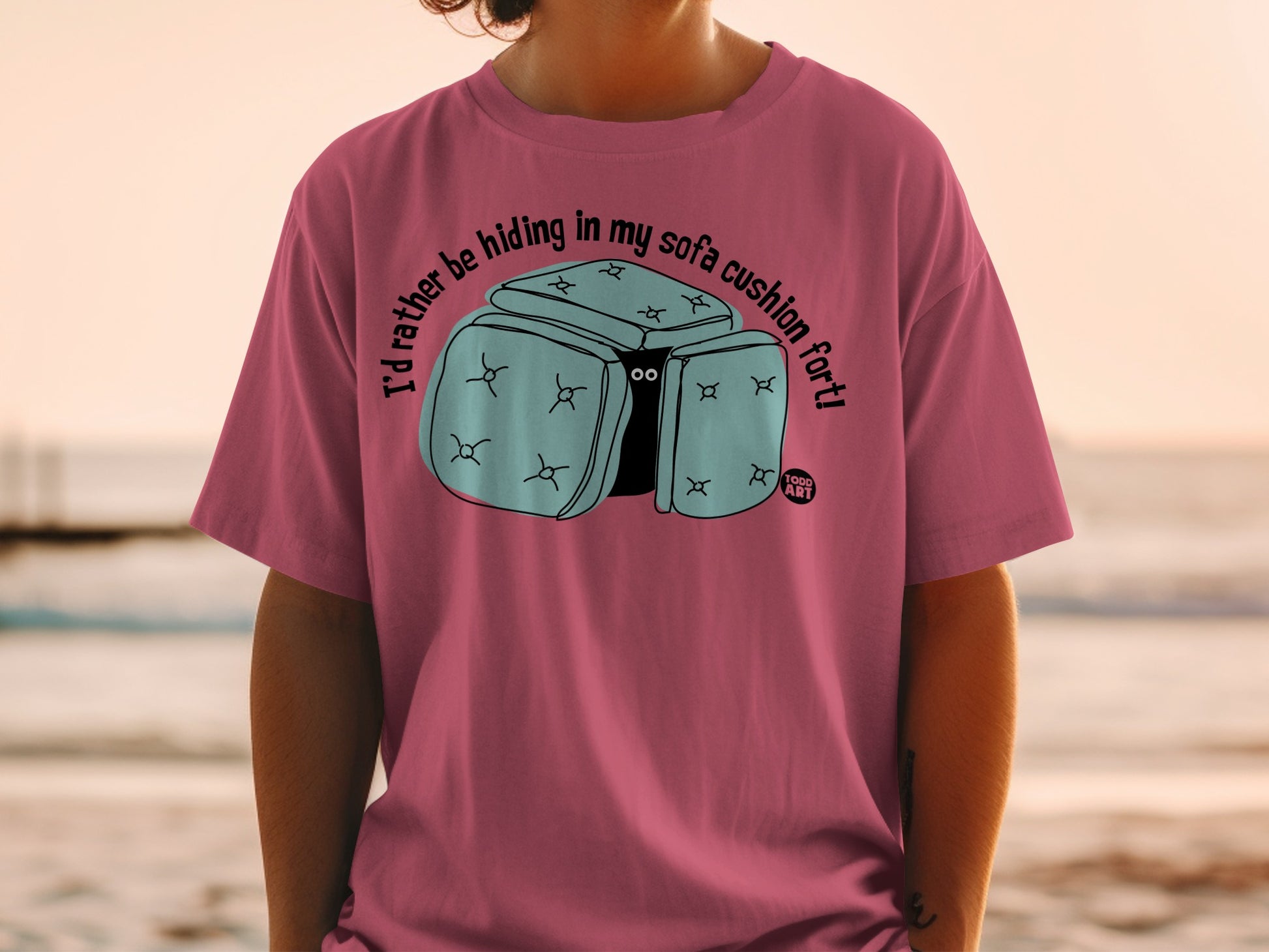 I'd rather be hiding in my sofa cushion fort! product type
