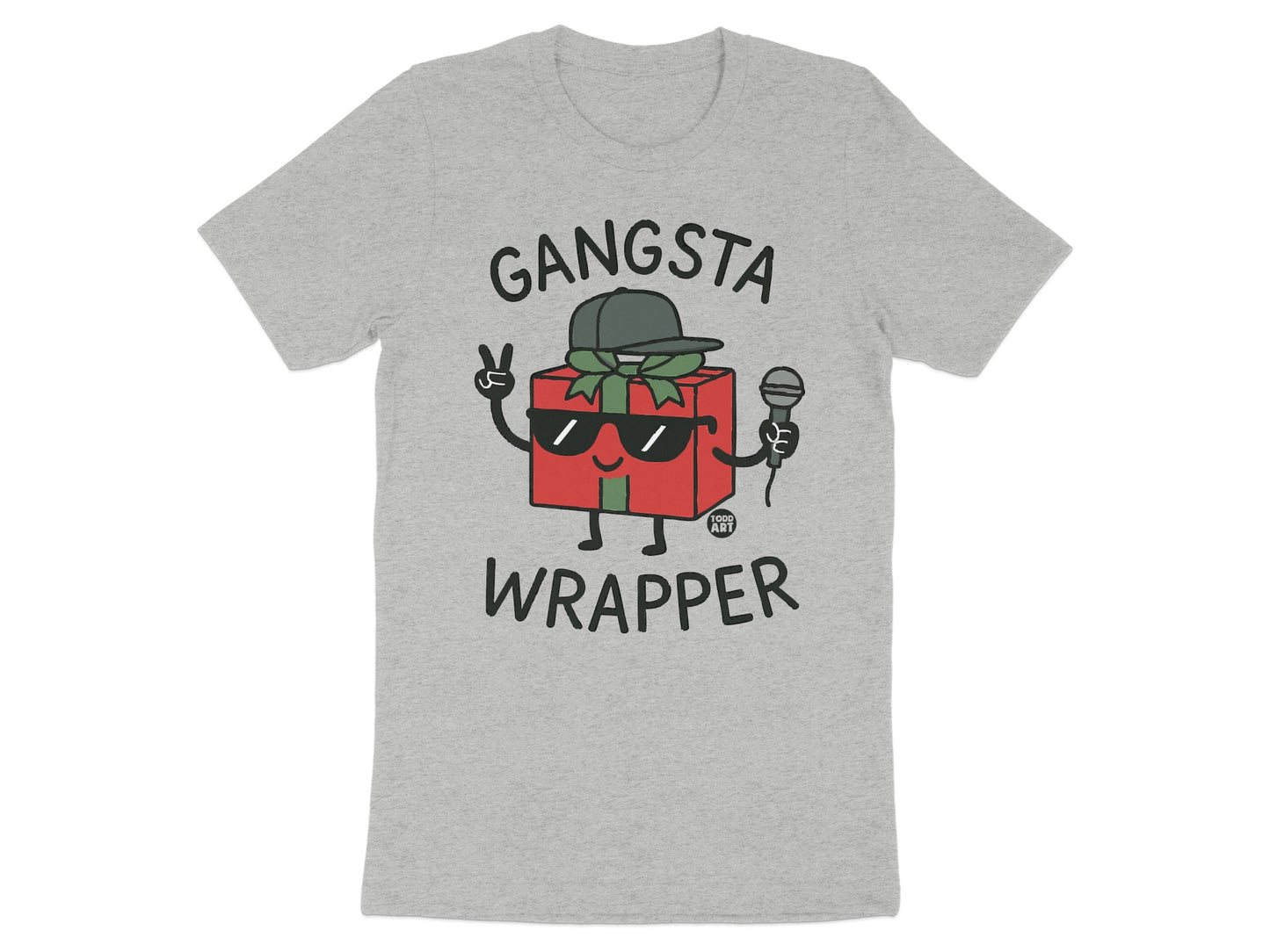 Gangsta Wrapper Funny Holiday T-Shirt