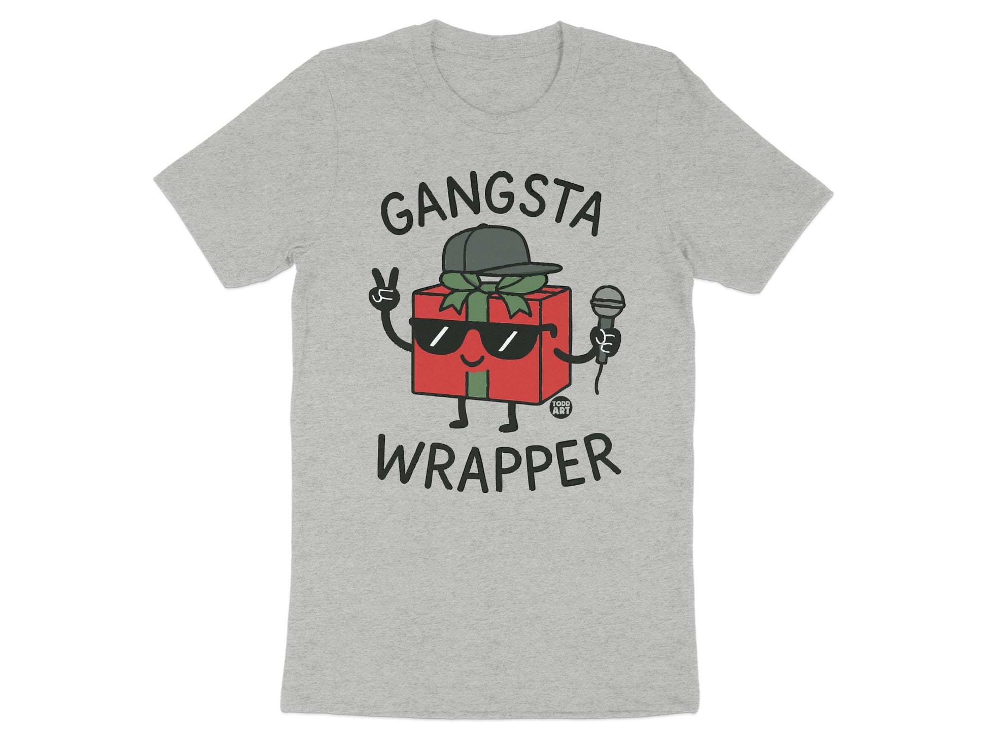 Gangsta Wrapper Funny Holiday T-Shirt