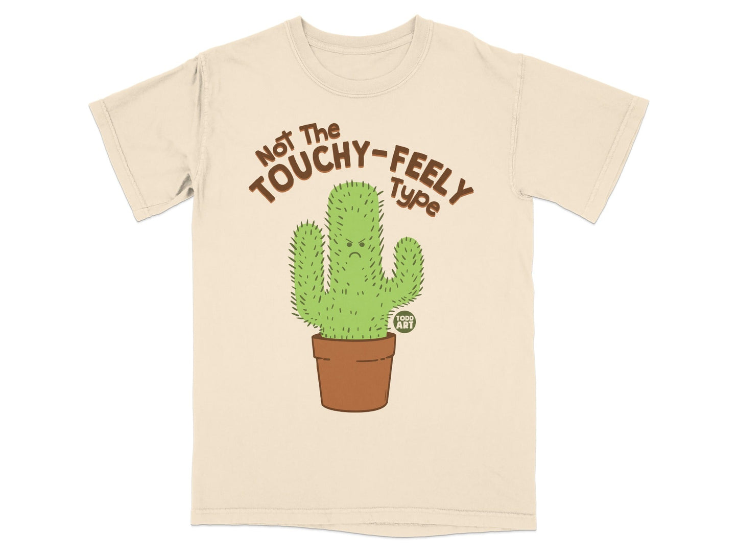 Not The Touchy-Feely Type Cactus Graphic T-Shirt