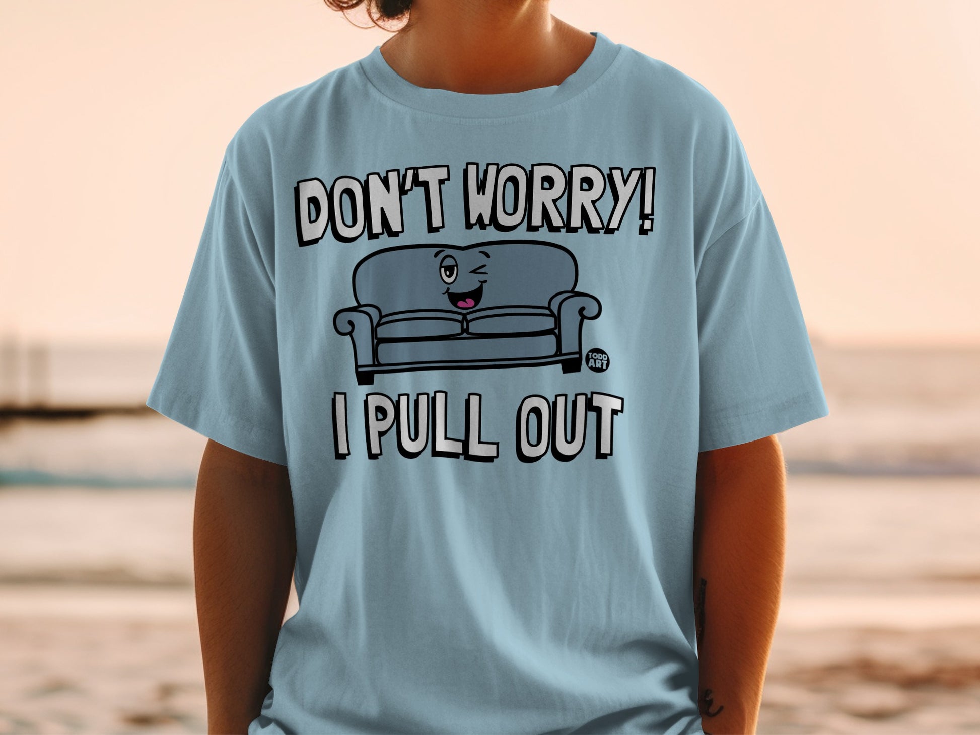 Don't Worry I Pull Out Funny Sofa Cartoon product type