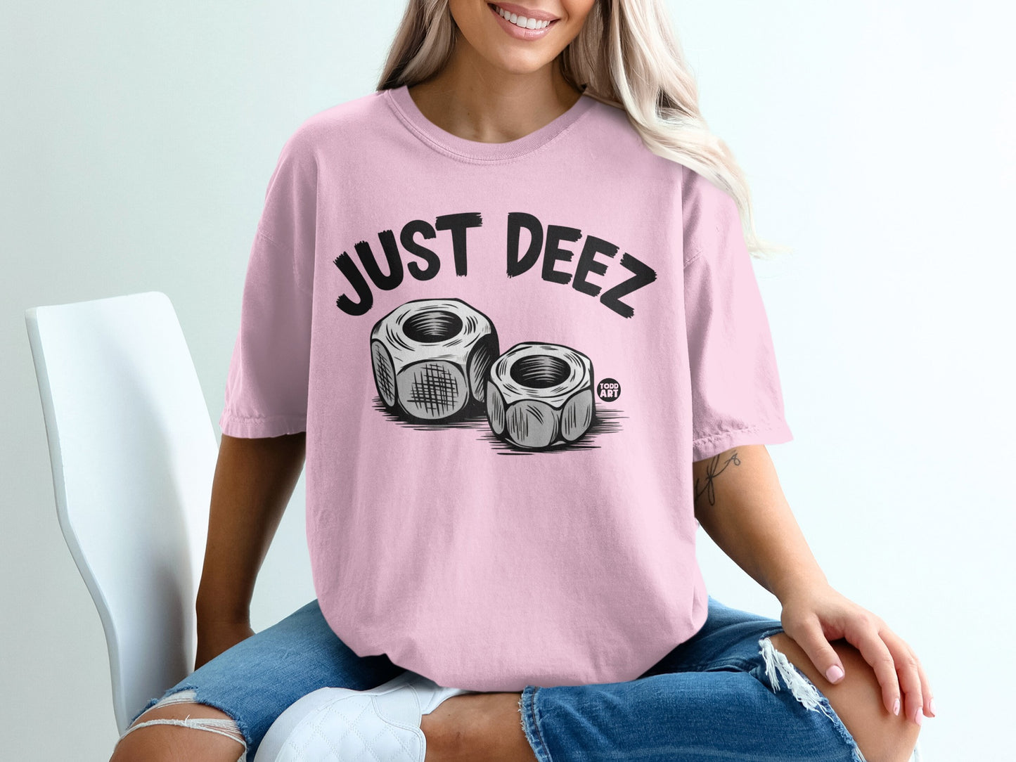 Just Deez Nuts Graphic Pink product type