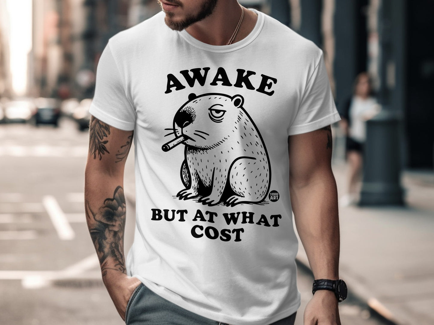 Awake But At What Cost Graphic T-Shirt for Fans