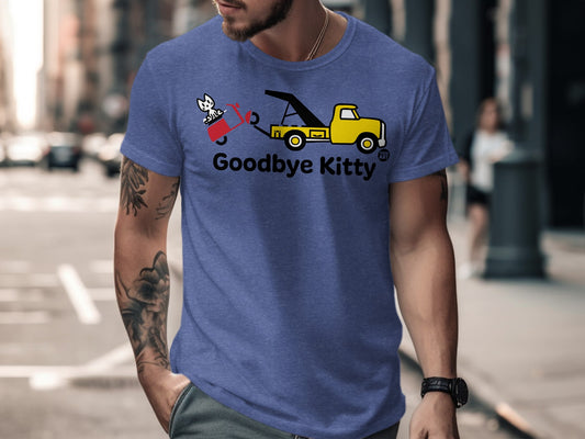 Goodbye Kitty Funny Graphic T-shirt