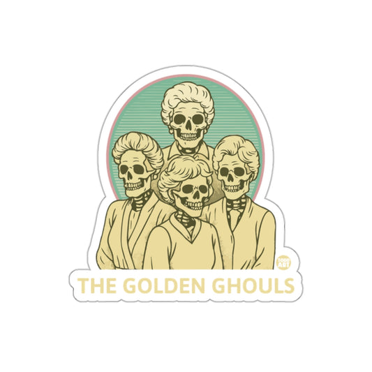 The Golden Ghouls Group Artistic Design Funny sticker