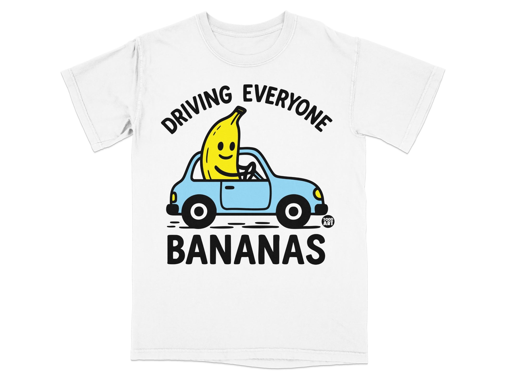 Driving Everyone Bananas Funny Cartoon Banana Car product type