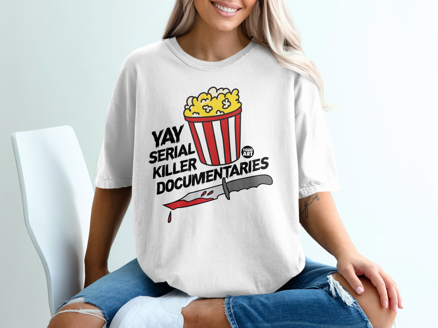 YAY SERIAL KILLER DOCUMENTARIES Popcorn Knife product type