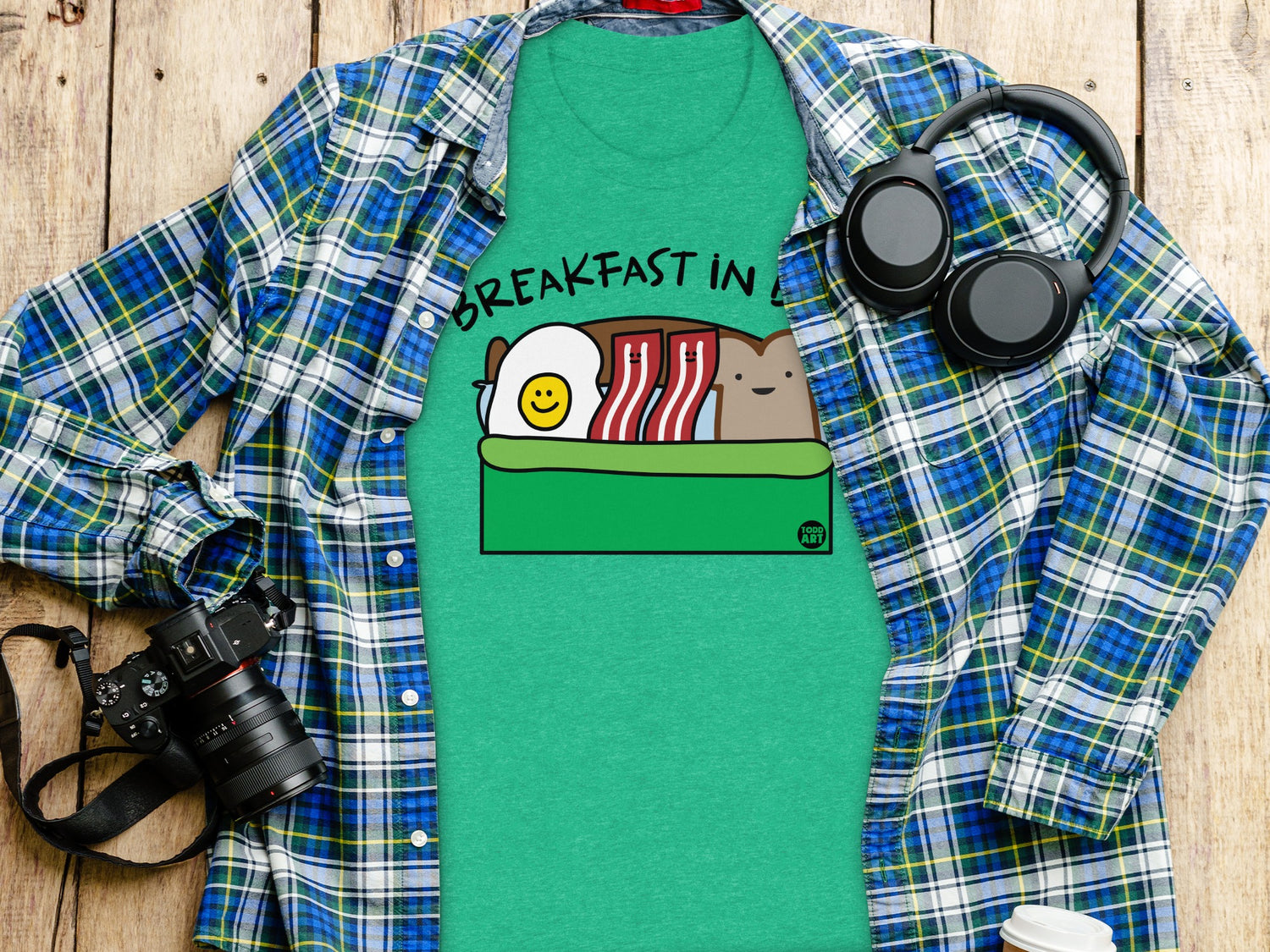 Breakfast In Fun Graphic Tee Shirt Product