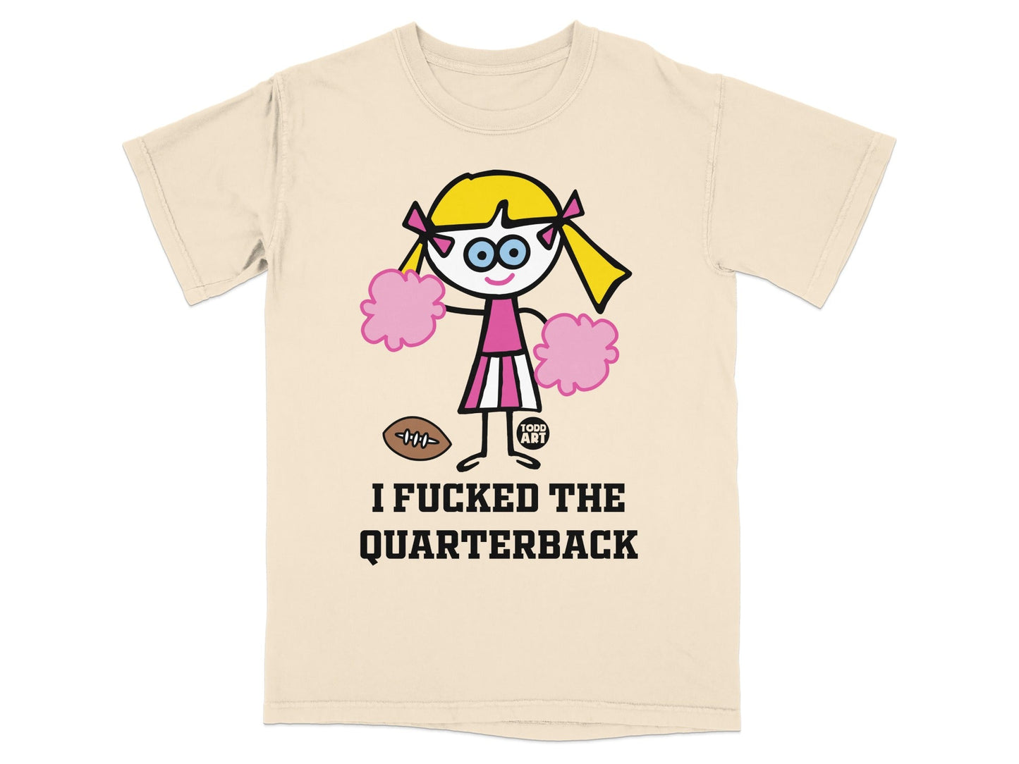 Cheerleader Cartoon with Funny Quote T-Shirt