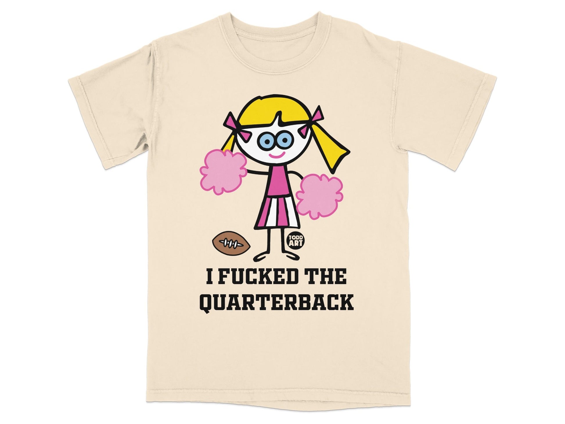 Cheerleader Cartoon with Funny Quote T-Shirt