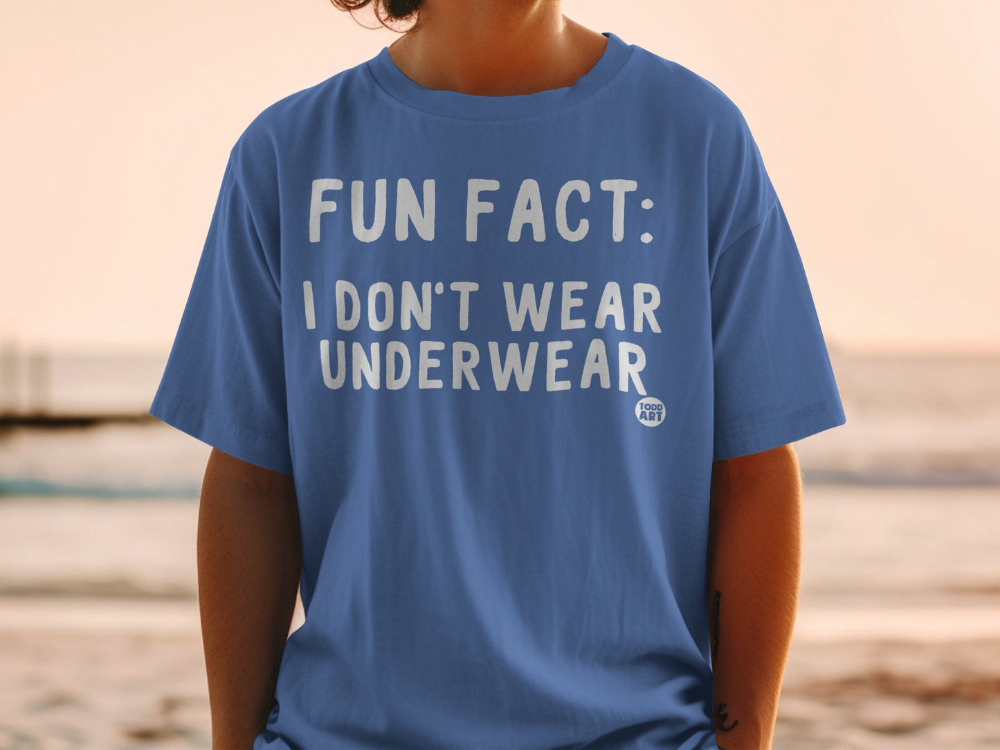 Fun Fact I Don't Wear Underwear Graphic Tee