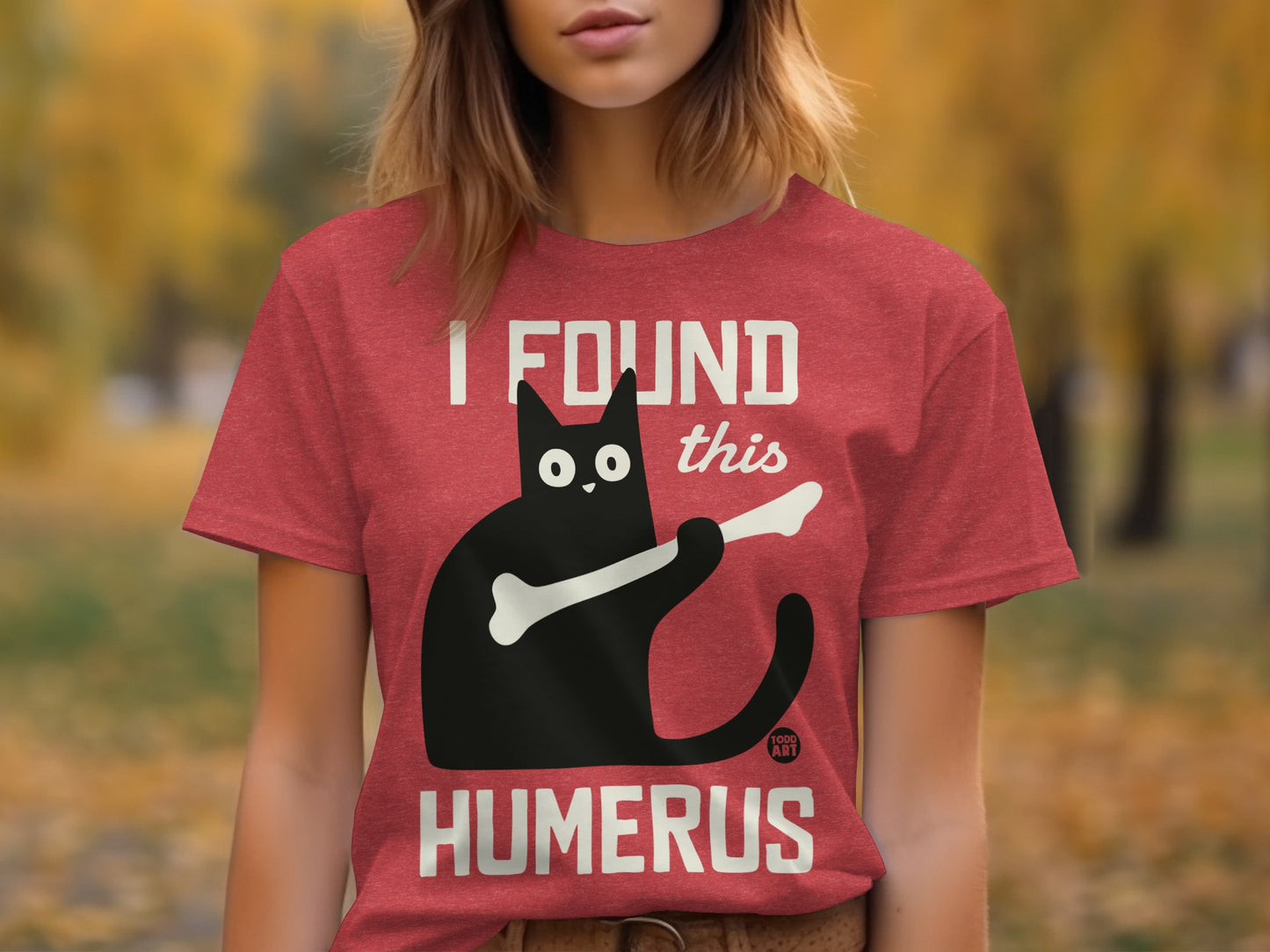 I Found This Humerus Cat Humor Graphic T-shirt