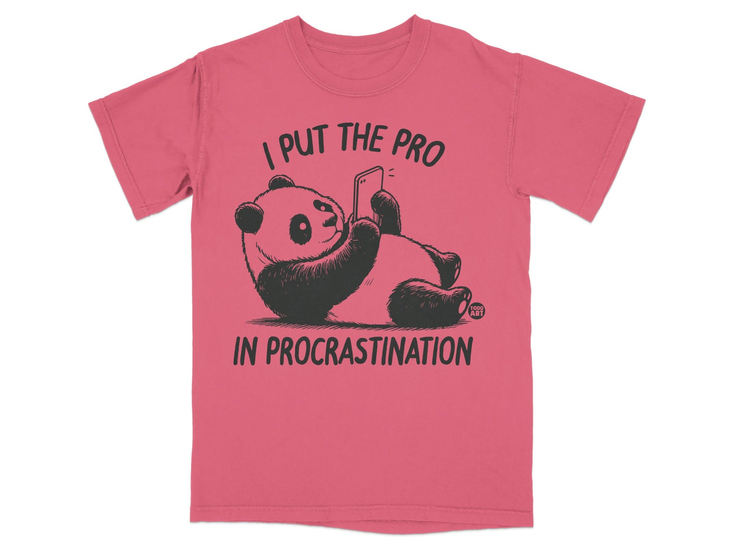 I Put the Pro in Procrastination Panda Graphic Shirt