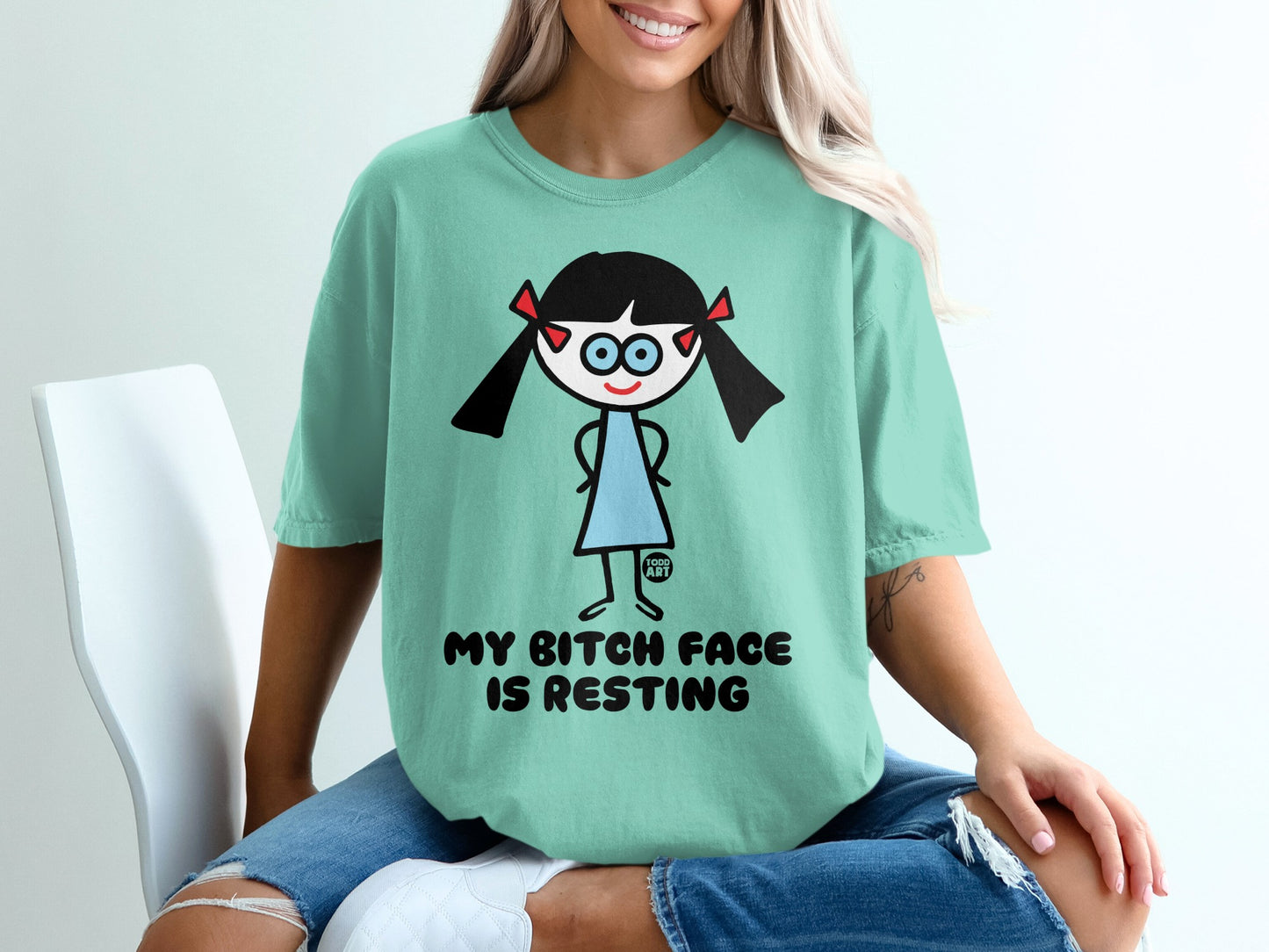 My Bitch Face is Resting Funny Graphic T-Shirt