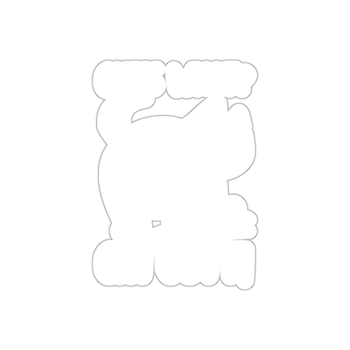 Guess What Cat Butt Design Sticker for Cat Lovers
