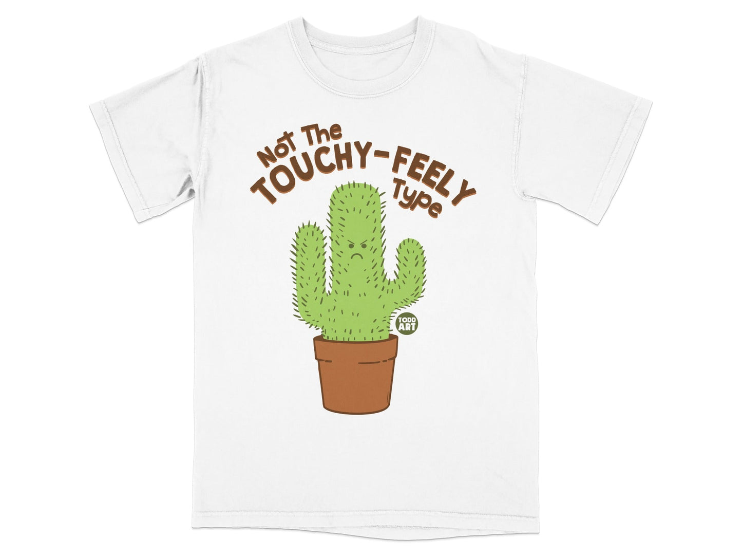 Not The Touchy-Feely Type Cactus Graphic T-Shirt