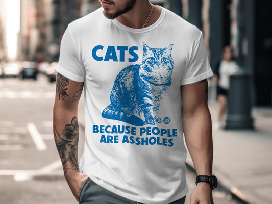 Cats Because People Are Assholes Shirt Product