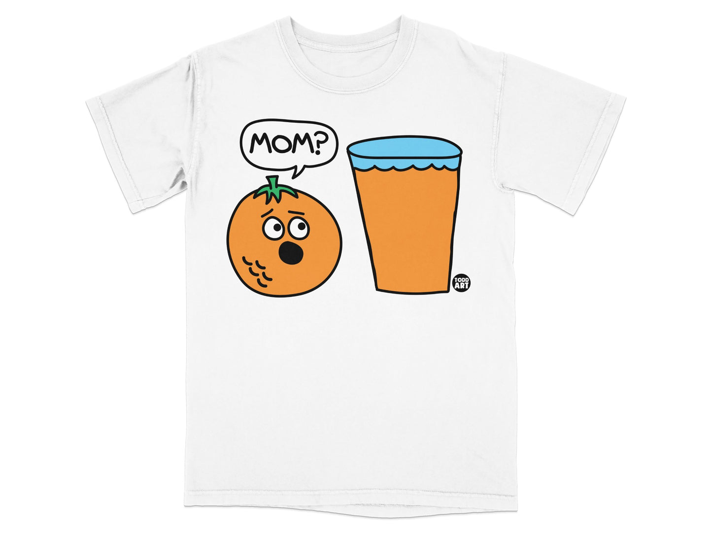 Orange MOM Speech Bubble Juice Glass product type