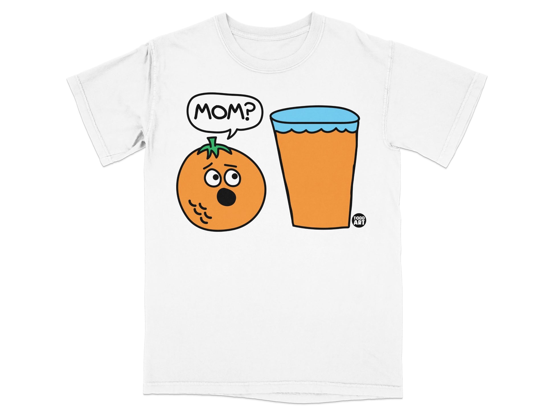Orange MOM Speech Bubble Juice Glass product type