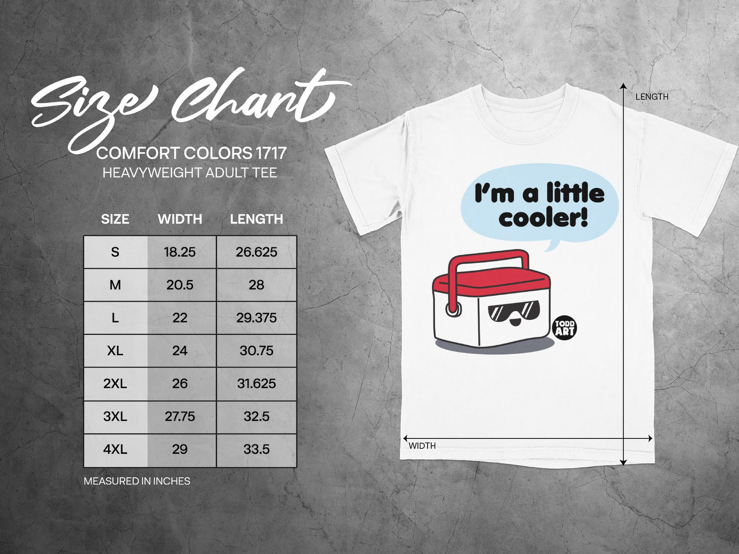 I'm a little cooler! COMFORT COLORS 1717 Tee product type