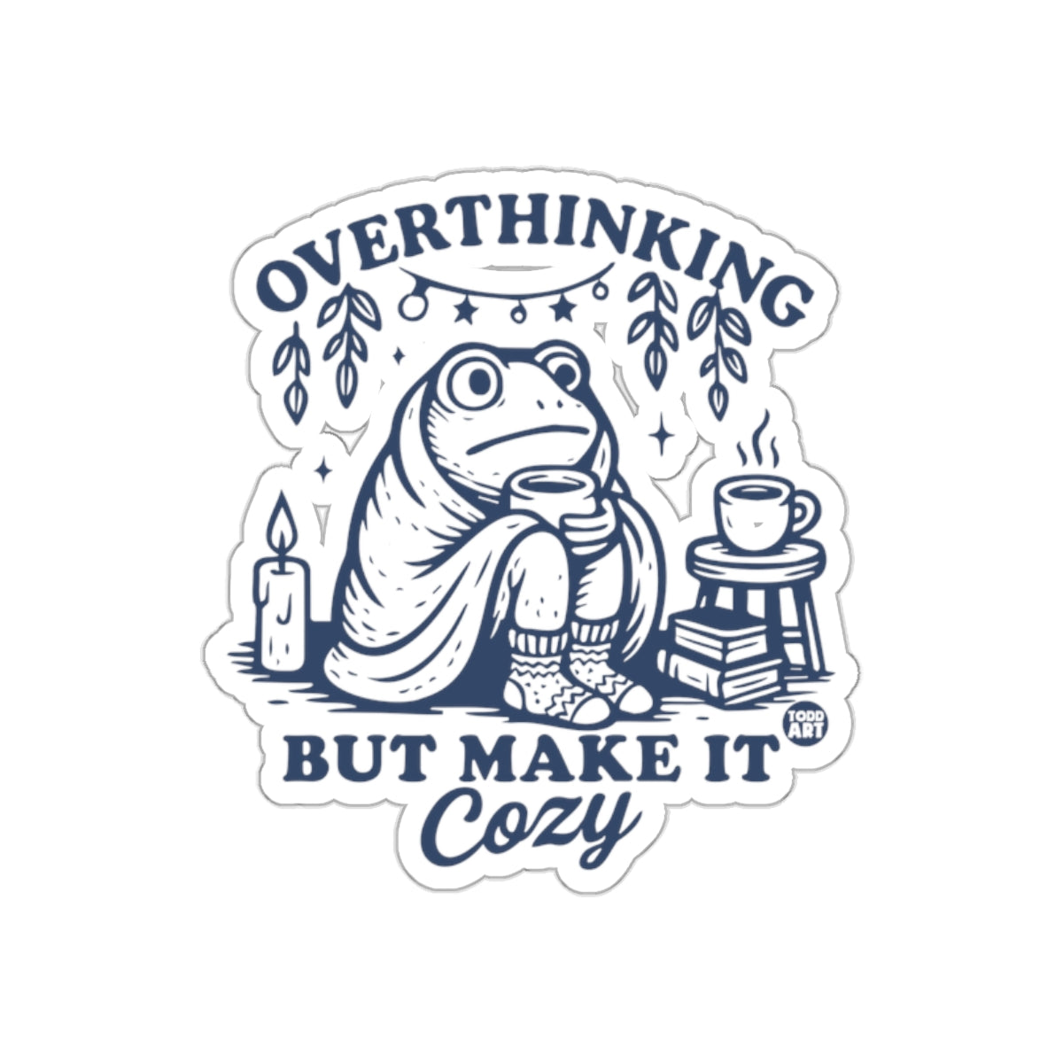 Overthinking But Make It Cozy Frog Product