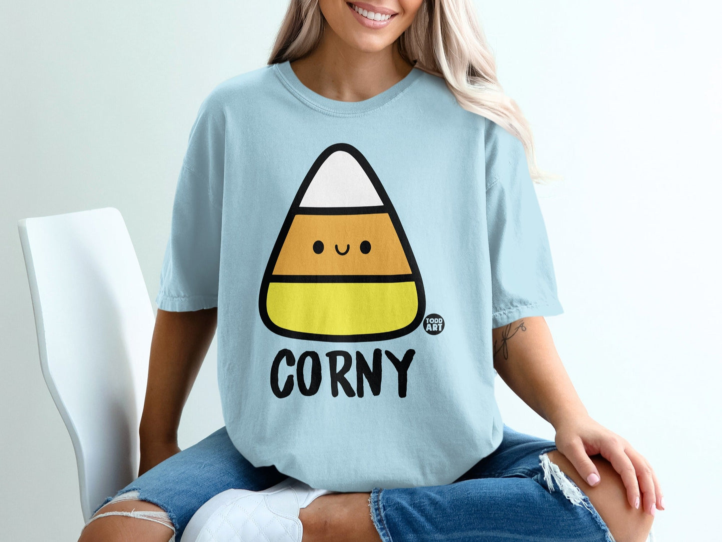 Corny Candy Corn Cute Graphic Tee Shirt