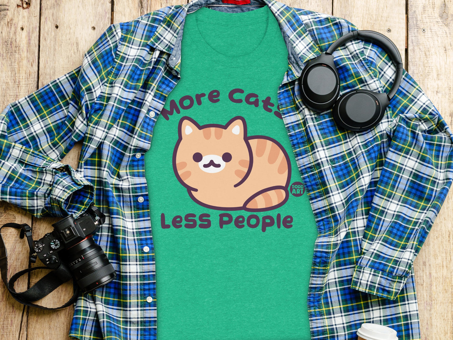 More Cats Less People Adorable Graphic Tee