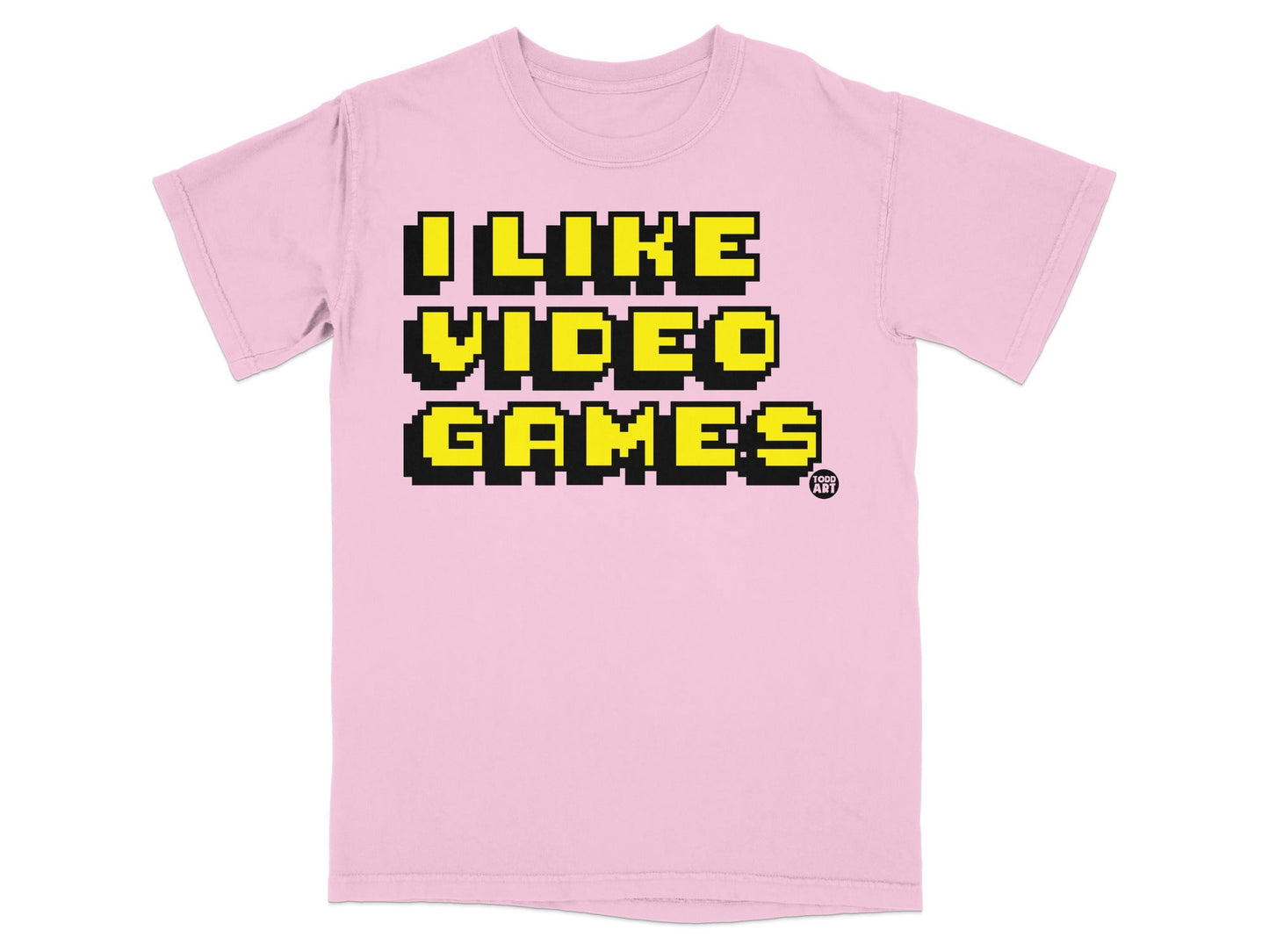 I Like Video Games Graphic T-Shirt Pixel Design Tee