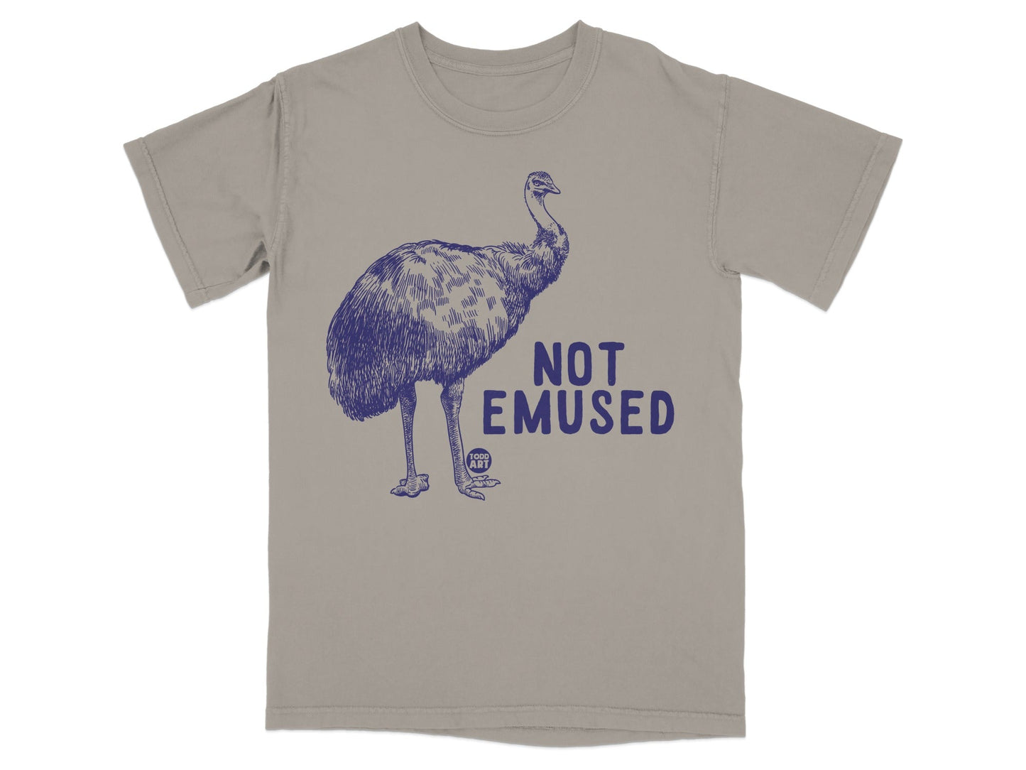 Not Emused Funny Emu Graphic T-Shirt for Animal Lovers