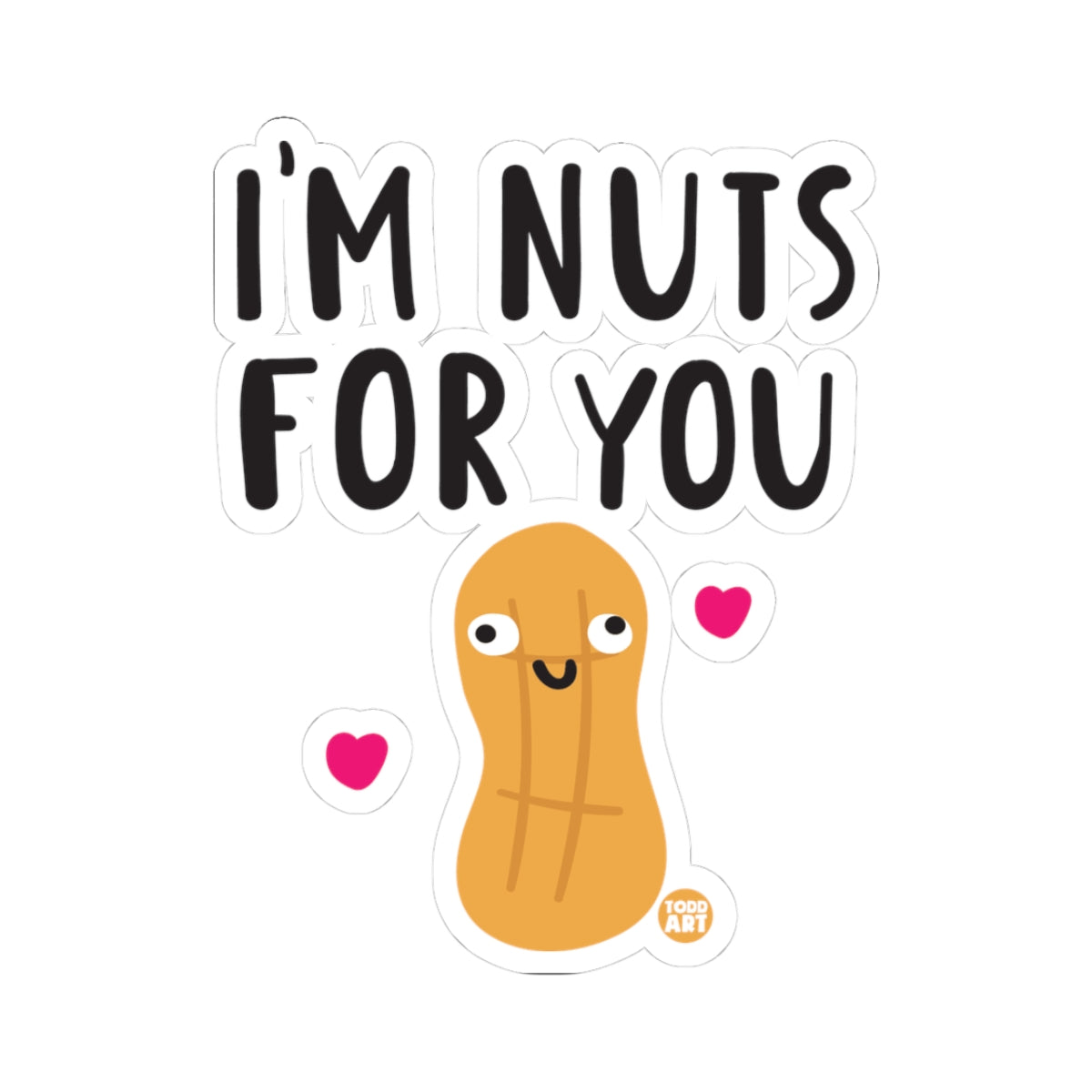 Peanut LoveTodd Art Sticker