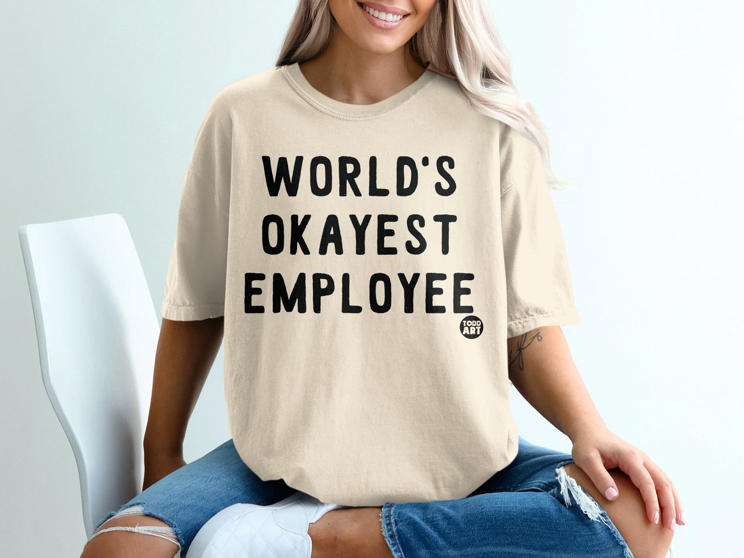 World's Okayest Employee Graphic T-Shirt