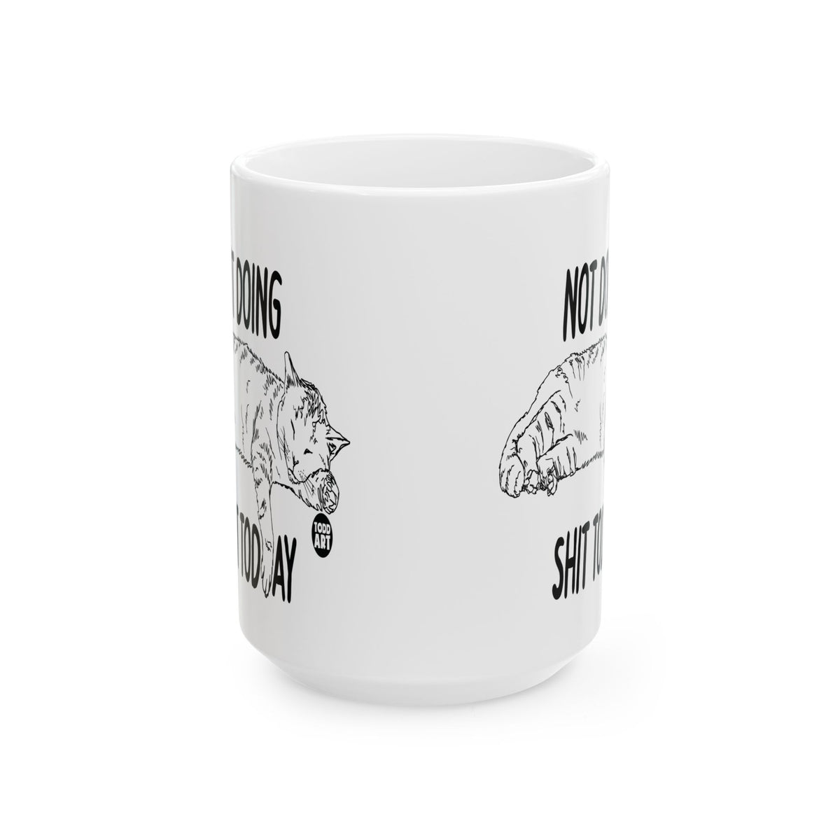 Resting Cat Todd Art Mug