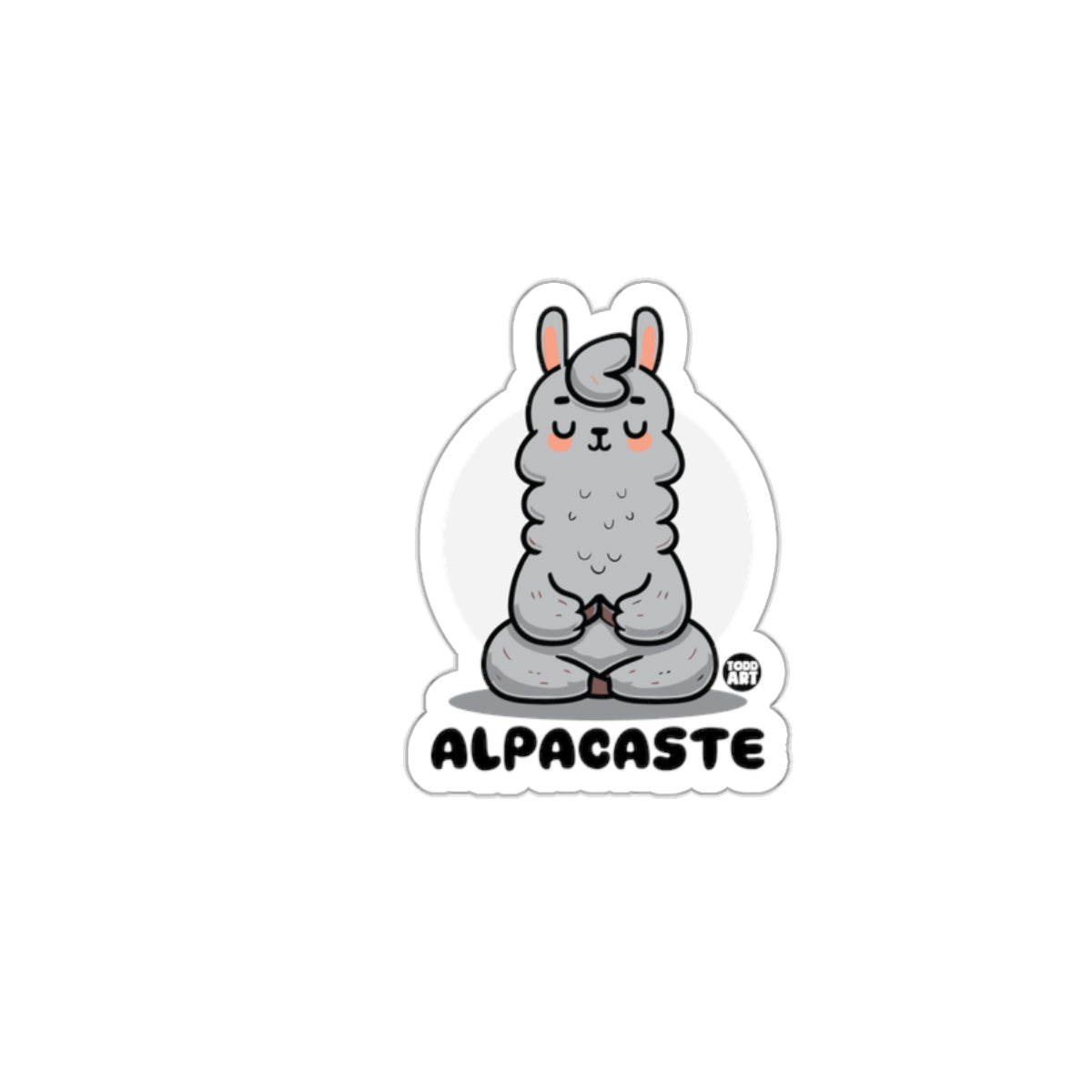 Zen Alpaca Cute Alpacaste Meditating Sticker
