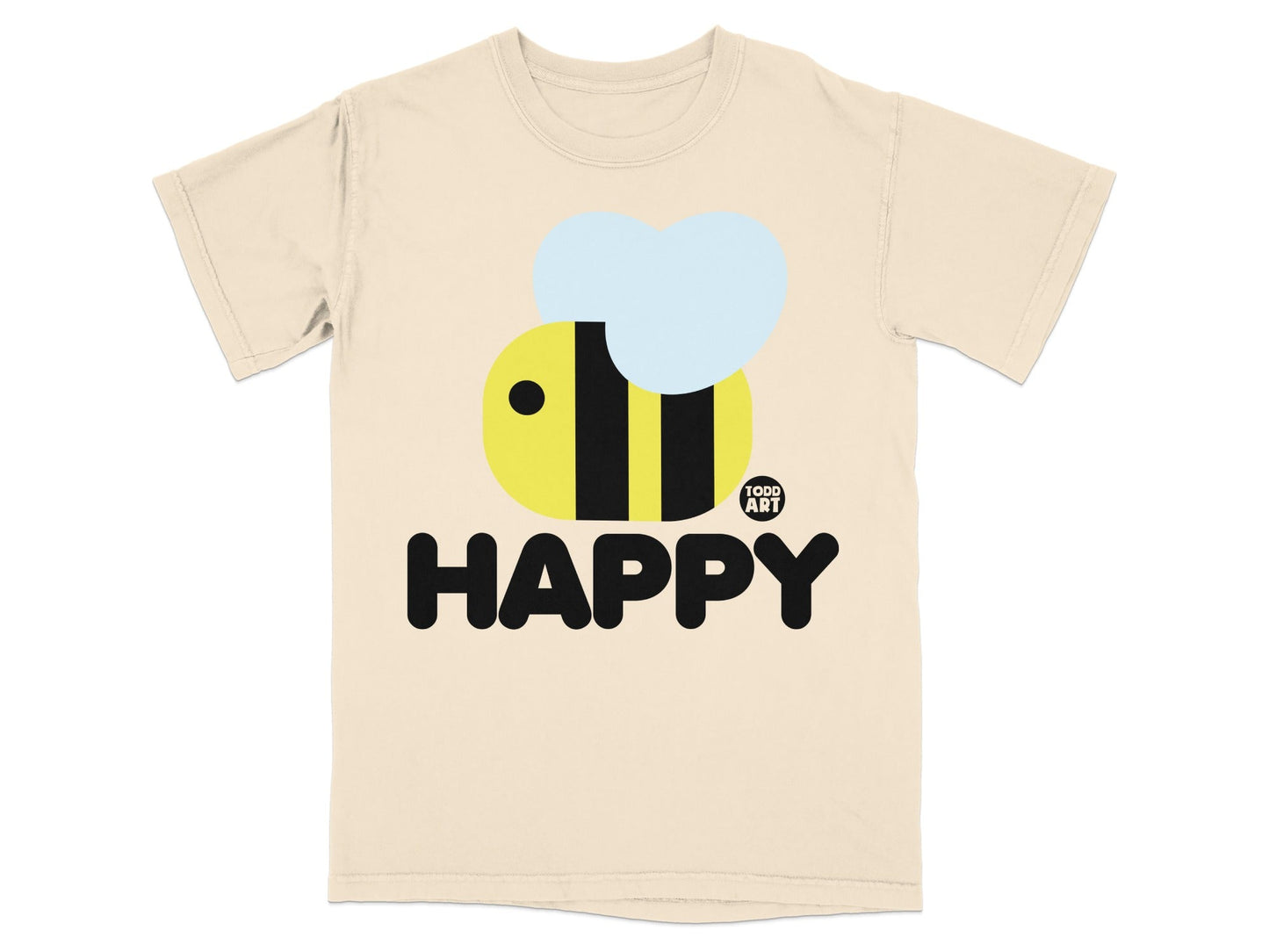 Happy Bee Todd Art Design T-shirt