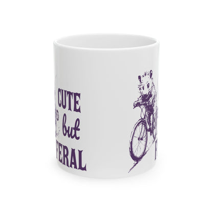 Cute Buff Feral Todd Art Mug
