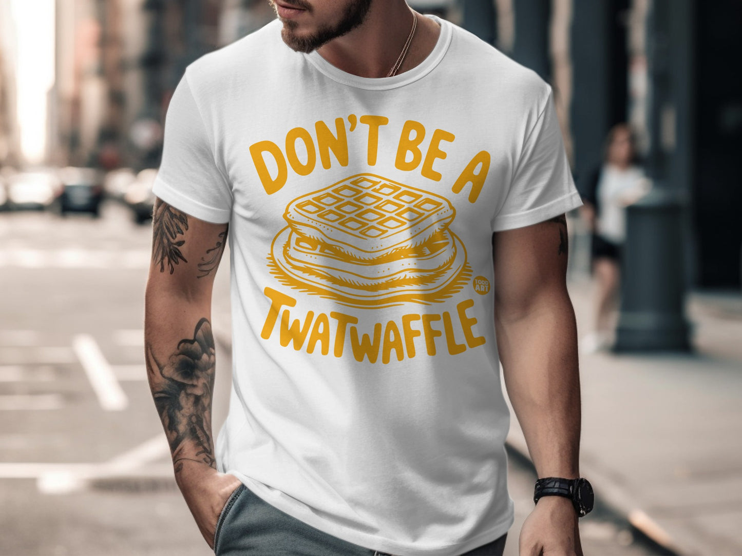 Don't Be A Twatwaffle Funny Graphic T-Shirt