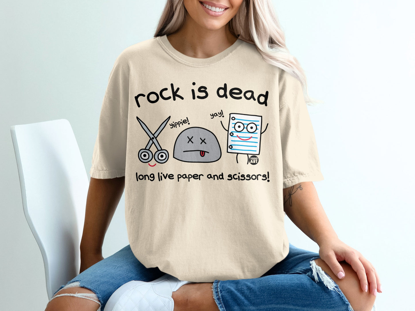 Rock Is Dead Long Live Paper And Scissors product type