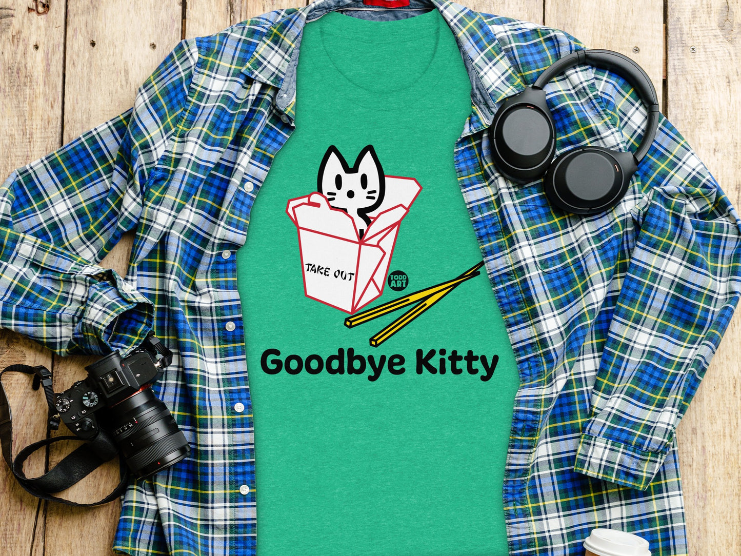 Goodbye Kitty Take Out Box T-Shirt
