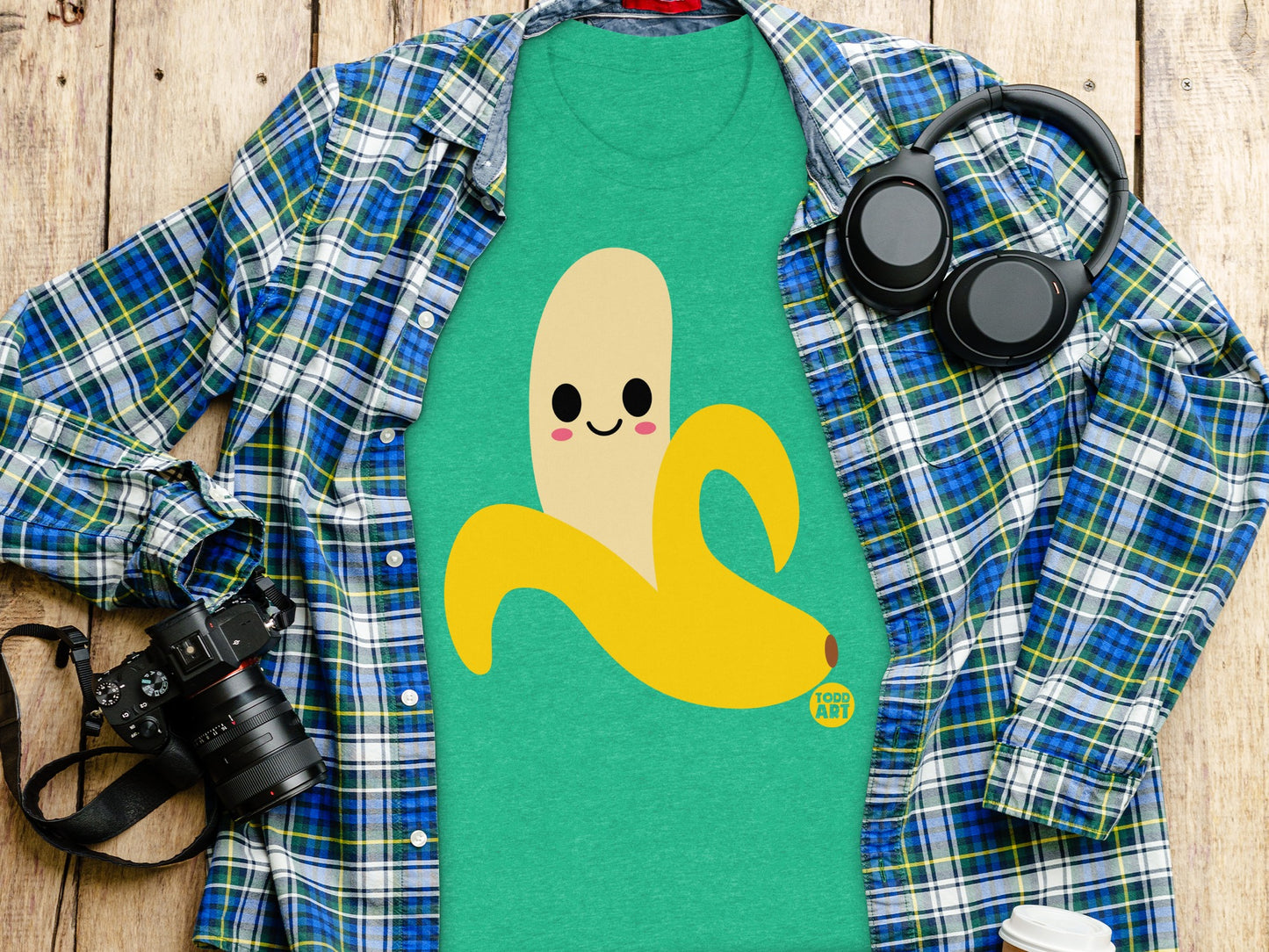 Cute Funny Cartoon Banana Graphic T-Shirt Product