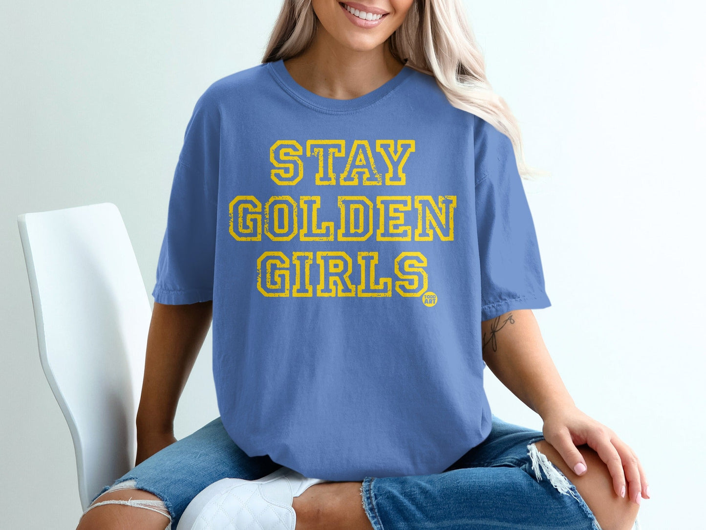 Stay Golden Girls Vintage Graphic Tee Shirt