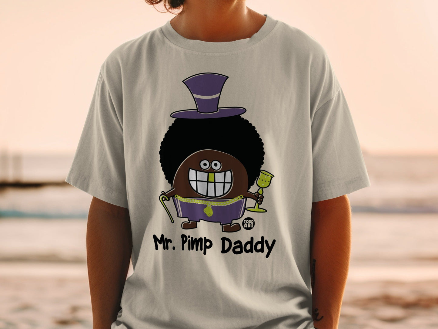 Mr. Pimp Daddy Character Print T-Shirt Product