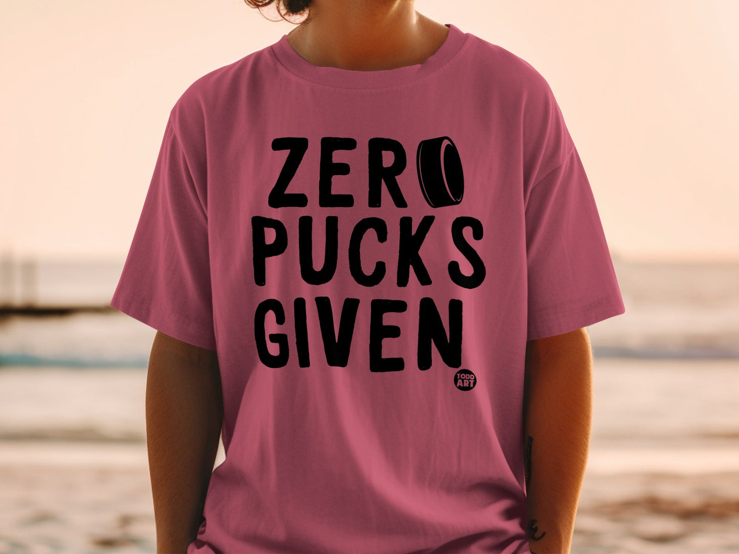 Zero Pucks Given T-Shirts, Funny Hockey Fan Tee, Sarcastic Ice Hockey Apparel, Game Day Shirt, Goalie Player Coach Gift, Humorous Puck