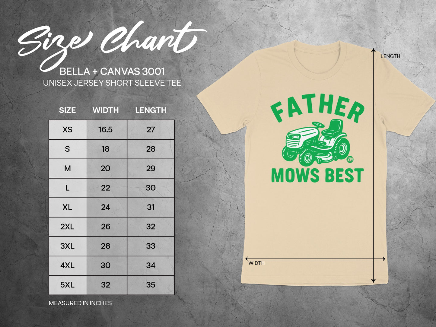 Father Mows Best Unisex Jersey Short Sleeve Tee