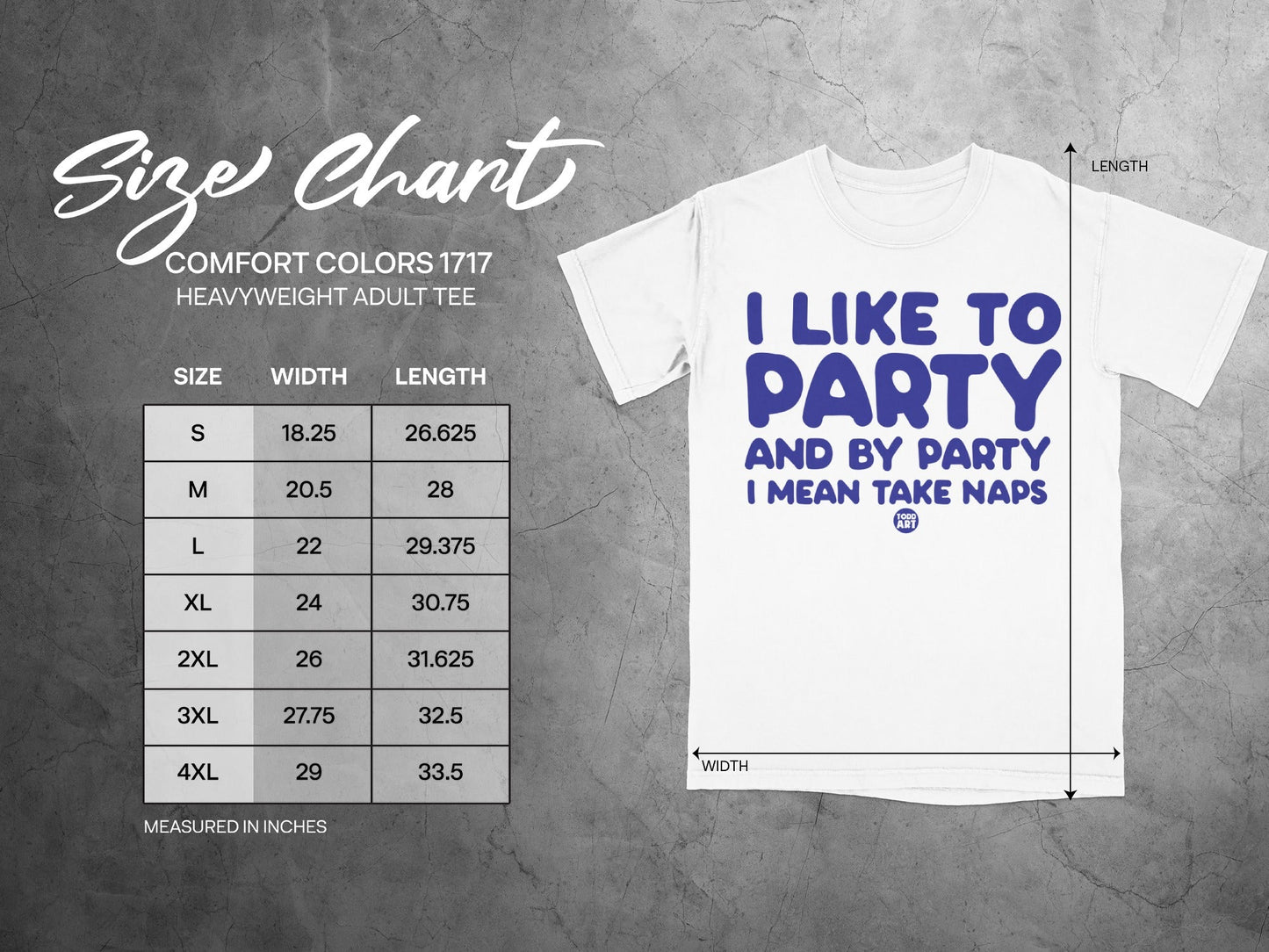 I Like to Party and By Party I Mean Take Naps Tee