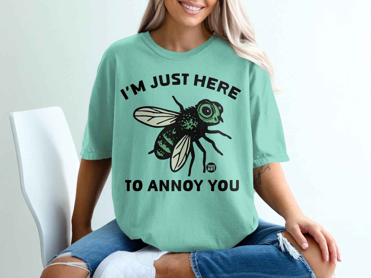 I'm Just Here To Annoy You Fly Graphic Tee