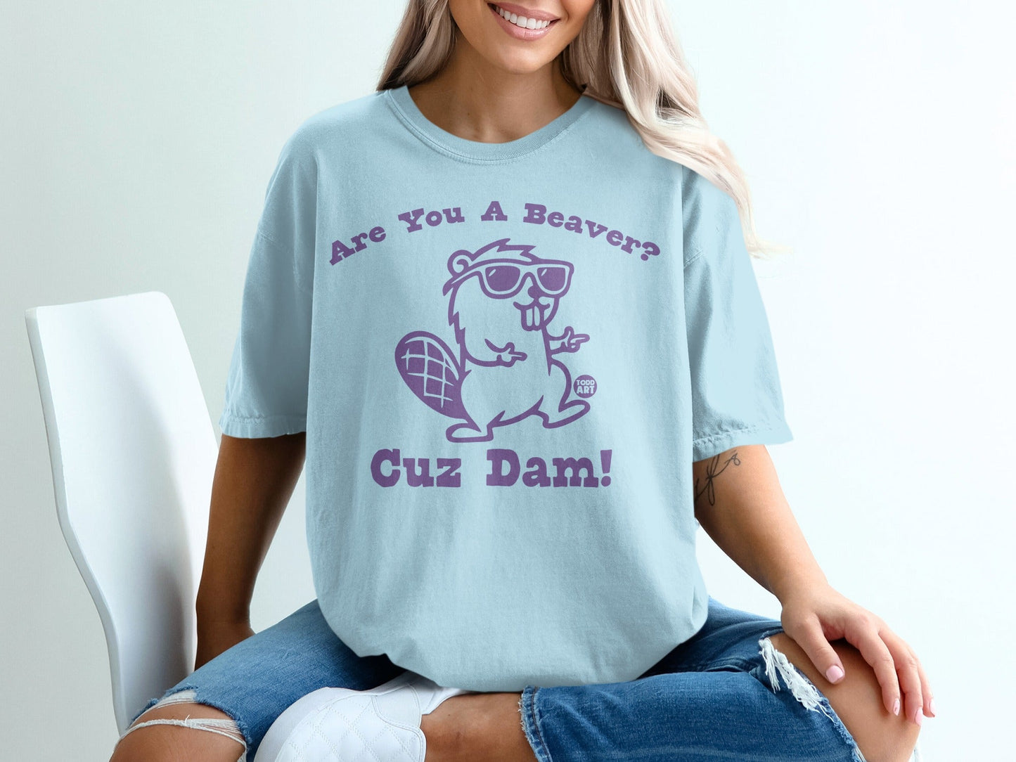 Are You A Beaver Cuz Dam Graphic T-Shirt