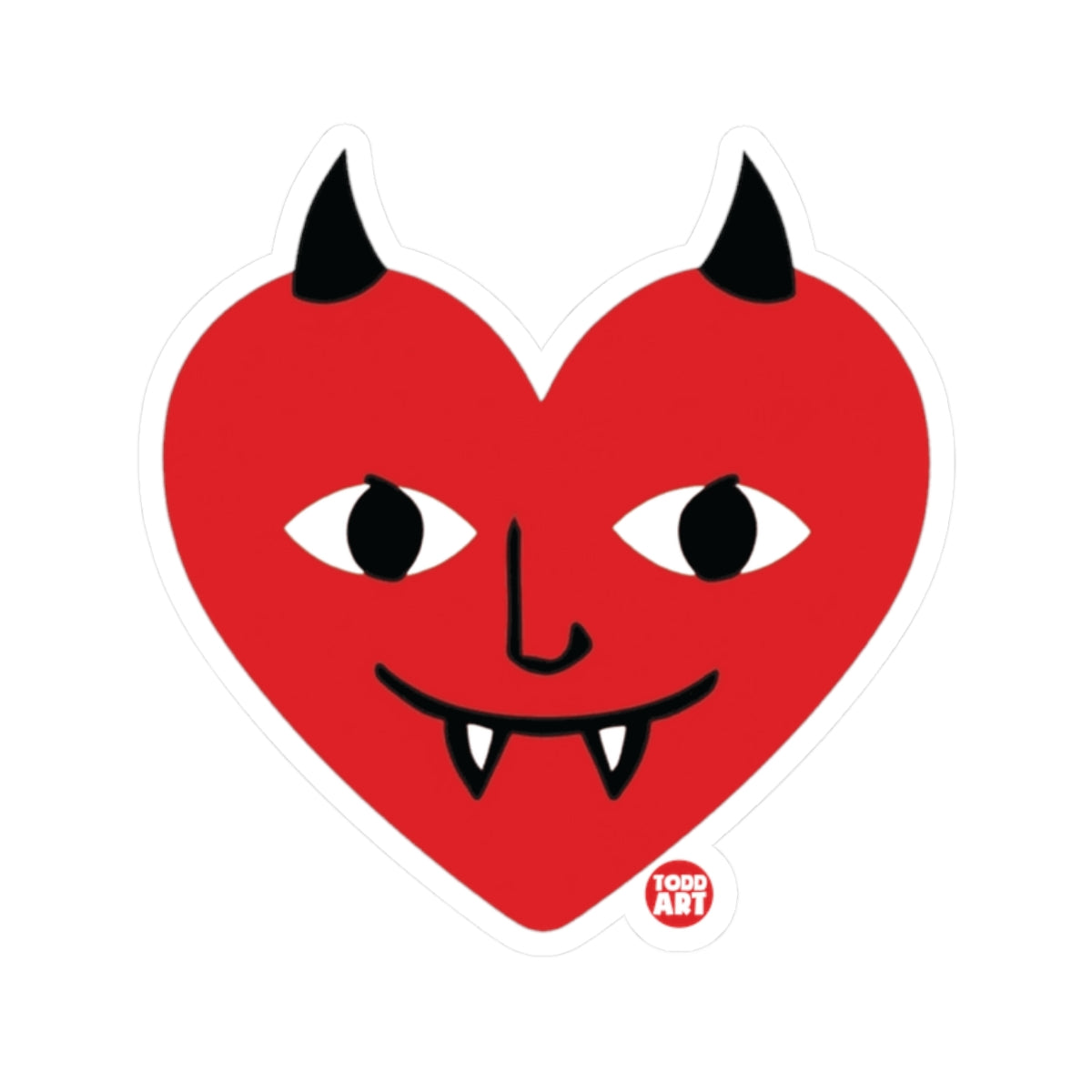 Evil LoveTodd Art Sticker