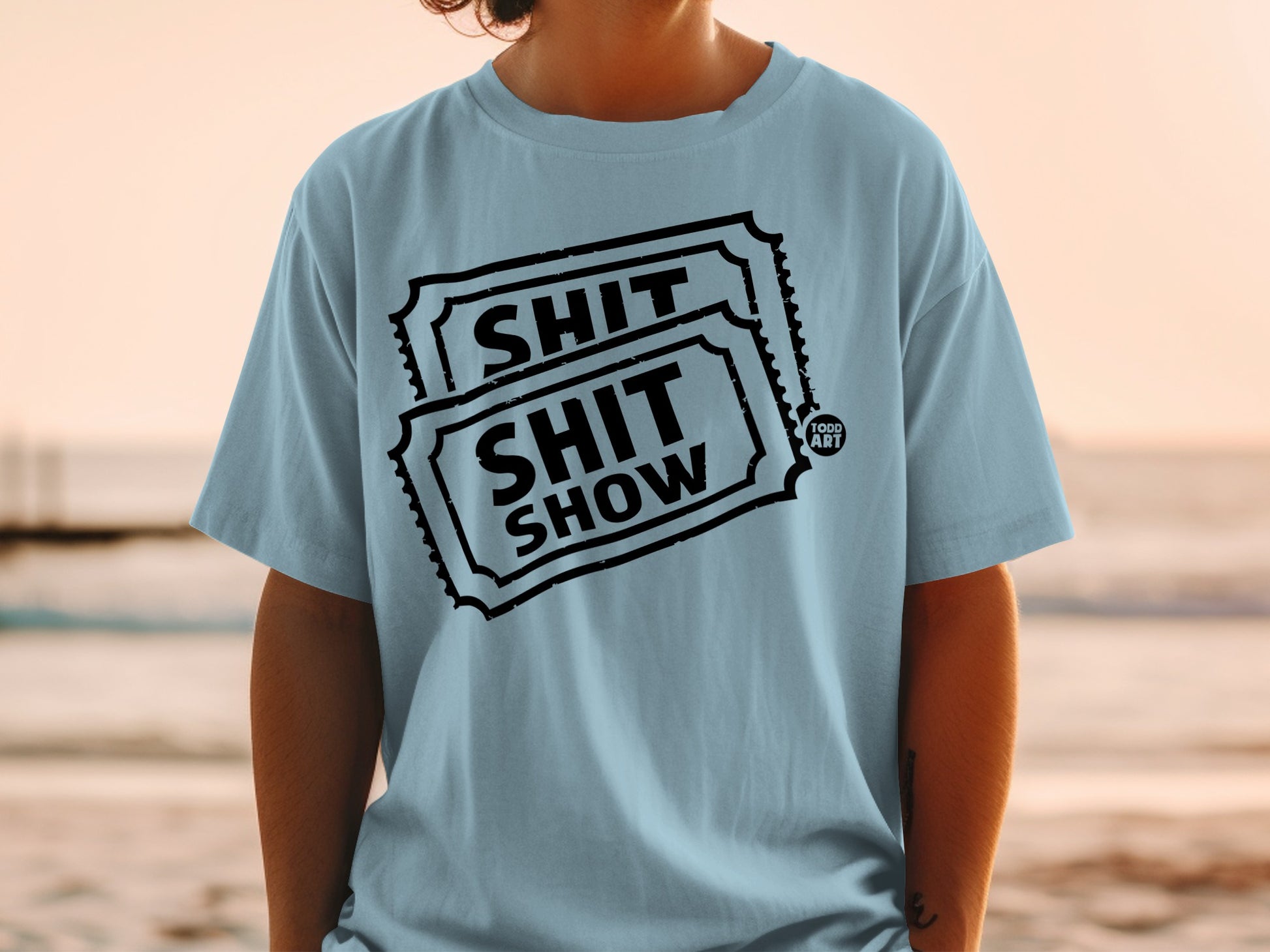 SHIT SHIT SHOW TODD ART ticket design product type