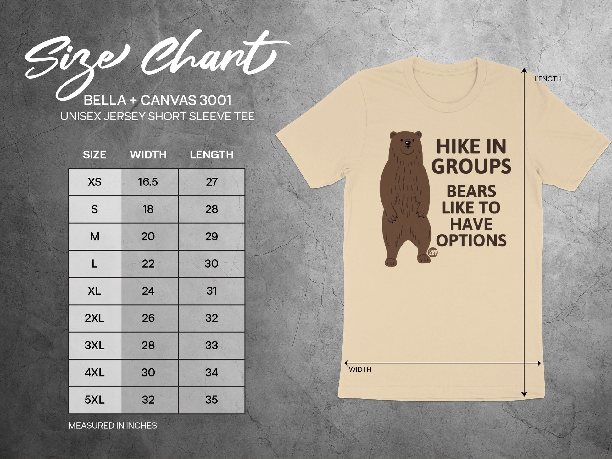 Hike in Groups Bears Like to Have Options Tee